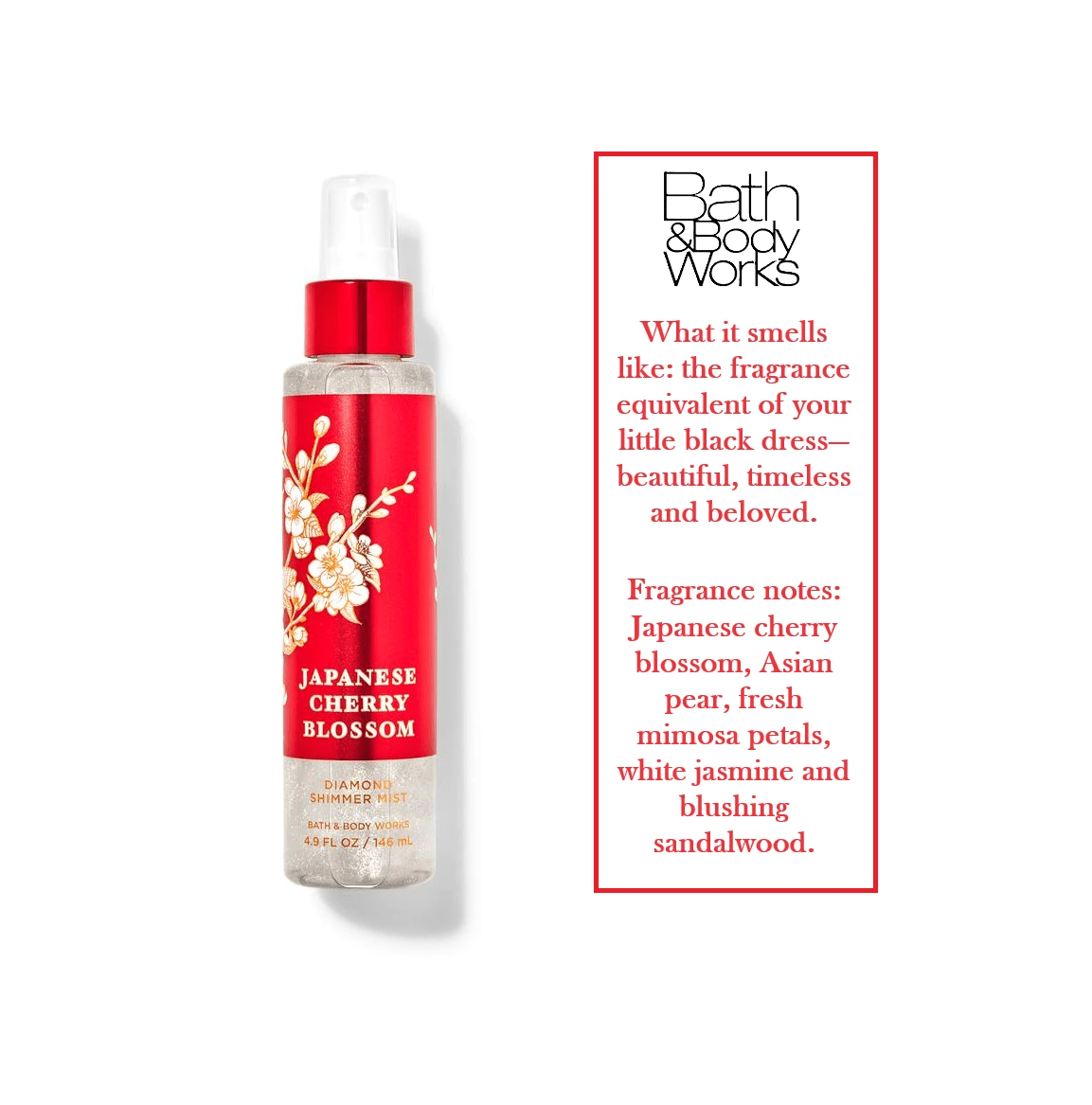 Bath And Body Works BBW Diamond Shimmer Body Spray Body Mist Fragrance 146ml (Women Perfumed Boy Spray, Luxury Irresistible Fragrance And Gorgeous Sparkle, Body Shimmer, Body Sparkle, Natural Glow) Cyber Monday - 667556218589 Hoa anh đào Nhật Bản - Xem 1