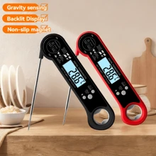 Nhiệt kế đo nhiệt độ thực phẩm có thể gập lại, dùng cho nấu ăn trong bếp, nướng, BBQ, thịt - Nhiều màu - Xem 2