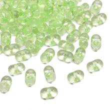 10g Khoảng 200 Hạt Cườm, Hạt Cườm Hình Đậu Phộng Hạng A 6x4mm, Hạt Acrylic Hình Xương Cho Vòng Tay, Dây Chuyền, Hoa Tai, Làm Trang Sức - Hạt hình đậu phộng trong suốt - Xem 10