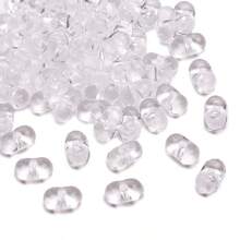 10g Khoảng 200 Hạt Cườm, Hạt Cườm Hình Đậu Phộng Hạng A 6x4mm, Hạt Acrylic Hình Xương Cho Vòng Tay, Dây Chuyền, Hoa Tai, Làm Trang Sức - Hạt hình đậu phộng trong suốt - Xem 3