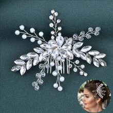 1 chiếc lược cài tóc đính đá sang trọng dành cho nữ, phụ kiện tóc cô dâu bằng hợp kim vàng/bạc cho đám cưới, tiệc tùng, sử dụng hàng ngày và ngày Valentine. - Nhiều màu - Xem 14