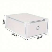 Foldable Shoe Boxes -10 Packs, Shoe Storage Boxes, Stackable Transparent Plastic Shoe Storage Box Drawer Storage Organizer For Ladies Men - Variant1 - View 2