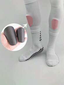 1 对迷你创意足球护腿板、迷你运动护膝护腿板 - 黑色 - 查看 7