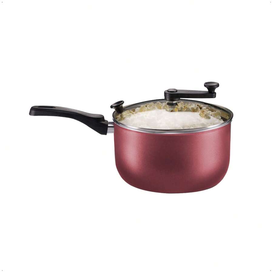 Cherry Popcorn Maker Non-Stick Heat-Resistant Handle TVT Versatile Number 22 Capacity 3.6L MTA 8994 - Red - View 1