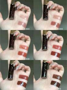 GIRLCULT Gloss Labial Irreal J809 Esquisito, Brilho Intenso de Longa Duração, Batom Líquido Brilhante, Cor Altamente Pigmentada e Brilho Instantâneo, Metalizado Glitter Vermelho Escuro Cintilante para Festas, Fórmula Leve, Hidratante, Gloss Labial Hidratante, 3,5ml (0,12 fl. oz.), PRESENTE