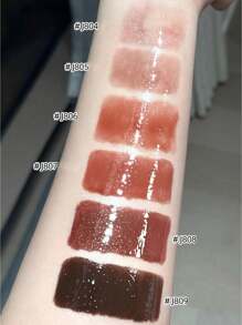 GIRLCULT Gloss Labial Irreal J809 Esquisito, Brilho Intenso de Longa Duração, Batom Líquido Brilhante, Cor Altamente Pigmentada e Brilho Instantâneo, Metalizado Glitter Vermelho Escuro Cintilante para Festas, Fórmula Leve, Hidratante, Gloss Labial Hidratante, 3,5ml (0,12 fl. oz.), PRESENTE