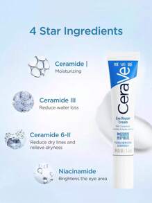 CeraVe Hydrating Eye Cream With Niacinamide For Dark Circles & Fine Lines - 14ml - View 4