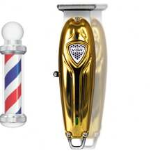 VGR Profissional Hair Trimmer Metal Hair Clipper Mini Cordless Hair Cut Máquina Elétrica Recarregável Barber Trimmer Homens V-188 - Dourado - Visão 6
