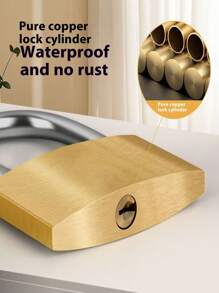 纯铜挂锁，防盗小型家用门锁，复古橱柜/储物柜迷你通用钥匙锁，防锈