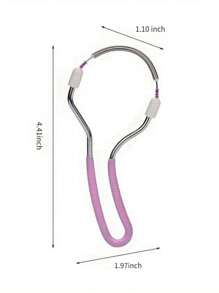 2pcs 110mm Pink Facial Hair Removal Tool - Effectively Remove Excess Hair On Upper Lip, Chin, Face And Neck With Gentle And Effective Spring Technology - Multicolor - View 7