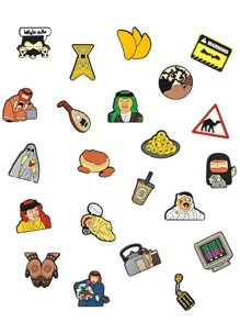 22 件美味的 Worly 包饰，适用于鞋带、沙滩包、生日派对礼物。