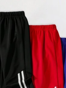 3pcs/Set Tween Boy Casual Versatile Pants, Autumn Winter