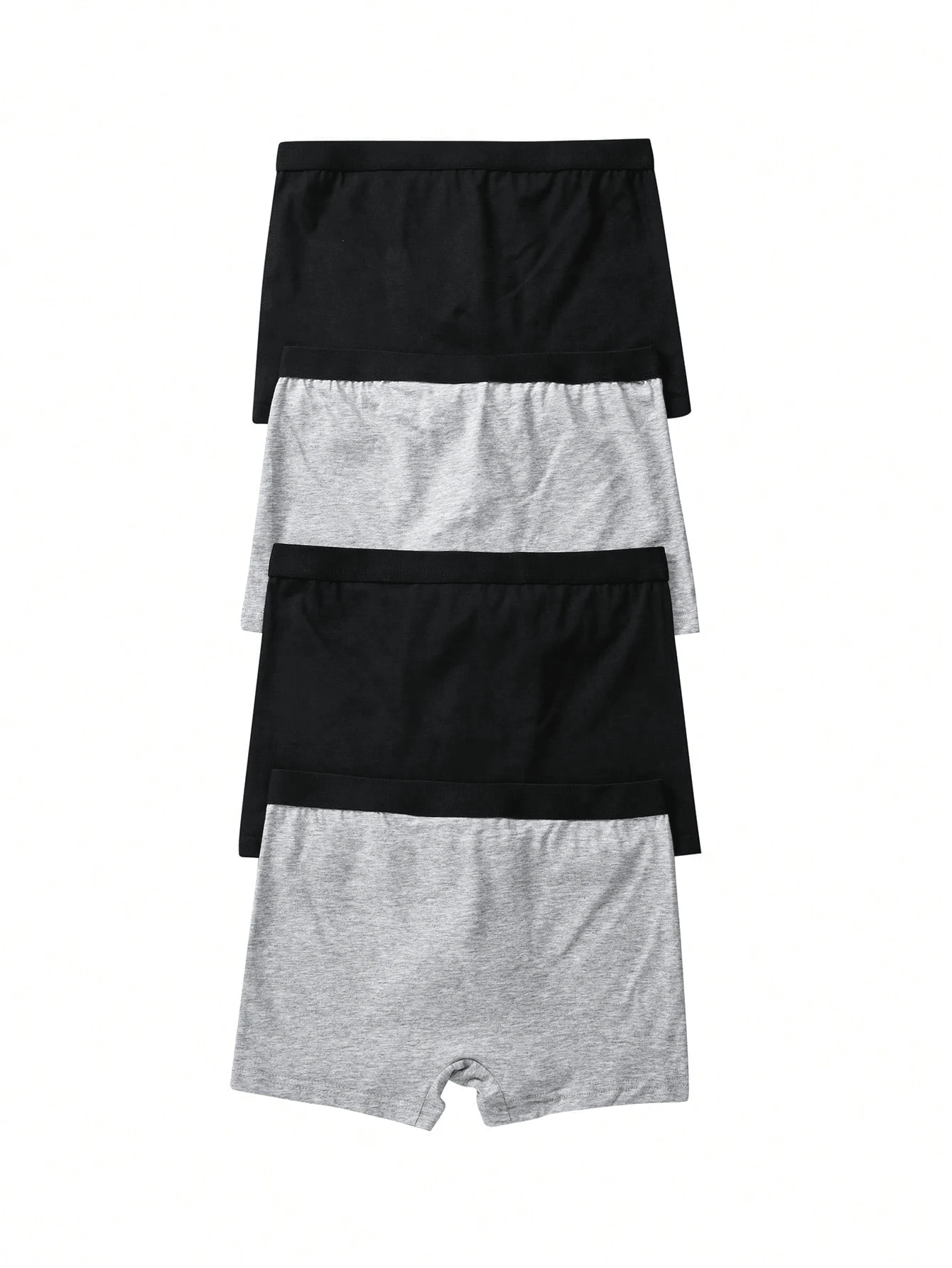 4 paquetes de ropa interior de color limpio para niños de mediana edad