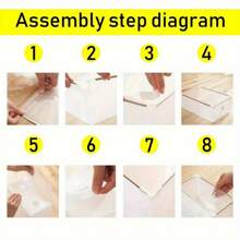 Foldable Shoe Boxes -10 Packs, Shoe Storage Boxes, Stackable Transparent Plastic Shoe Storage Box Drawer Storage Organizer For Ladies Men - Variant1 - View 5