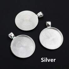 10 piezas base de ajuste para colgante de 25mm de tamaño interior apto para cabujones redondos de 25mm, bandeja de bisel para hacer joyas DIY