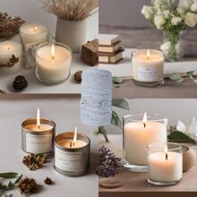 Handmade Scented Candle Wick 100% Cotton Medium 2mm With Eyelets - 5 Meters Wick With 50 Eyelets - trắng - Xem 7
