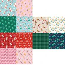 12 tờ 6"X6" Giấy dán tường Giáng sinh Giấy dán tường có hoa văn Gói giấy nền thủ công DIY 1 gói - Nhiều màu - Xem 14