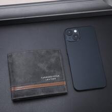 1 pieza Nuevo billetera corta casual y multifuncional con múltiples ranuras, para hombres, adecuado para adolescentes, uso casual de verano, actividades al aire libre, viajes o como regalo de graduación o accesorio de vestir de cumpleaños