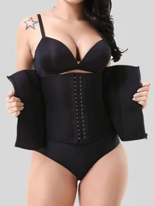 Waist Trainer Corset Vest For Women - 9 Steel Bones Body Shaper Cincher Trimmer Tank Top Sport Girdle