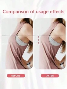 2pcs Apricot Silicone Invisible Breast Lift Tape, Soft & Elastic Silicone Material, Washable & Reusable, Suitable For Low-Cut Dresses In Parties, Weddings, Graduations, Providing Lift And Shaping For Smaller Busts - Apricot - View 8
