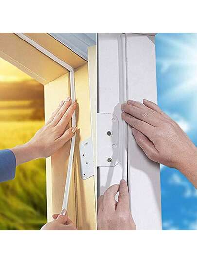 Fita de vedação para portas e janelas de 5 metros, autoadesiva, antirroubo, para portas, à prova de som, para janelas, anticolisão e à prova de vento, adequada para vãos, adesivos, decalque de parede, decalque de vinil para decoração de casa, itens de decoração de primavera para renovar sua casa, adesivos de decoração Rama, presentes de aniversário e formatura