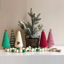1 cái, Đồ trang trí Giáng sinh, Cây thông Noel nhân tạo mini, Cây thông Noel mini dễ thương nhiều màu sắc Bộ cây thông Noel mô phỏng, Đồ trang trí ngày lễ, Đồ trang trí để bàn & kệ trong phòng, Đồ trang trí ngày lễ Giáng sinh Trang trí máy tính để bàn - Nhiều màu - Xem 5