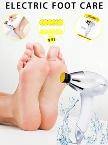 OLASALON 电动足部老茧去除器，防水足部护理工具套件 - 用于去除老茧，自动足部死皮去除机器人，硬皮修剪器，足部去角质护理（包括 12 个替换磨头） - 美規A型插(110-127V) - 查看 6