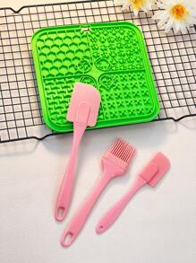 1 件方形宠物舔垫，防滑硅胶慢食垫，适用于狗和猫，宠物用品 - 彩色 - 查看 18