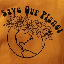 New Autumn Cute Letter Print Long Sleeve Yellow Baby Romper Jumpsuit