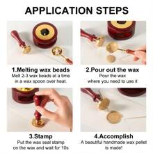 Personalized Wax Seal Stamp-Sealing Wax Stamp With Unique Gift Box Custom Wax Seal Stamp For Crafting, Envelopes, Gift Wrap Graduation Gifts And Wedding Invitation Back To School