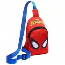 Marvel Spiderman Cross Body Bag With Adjustable Strap Shoulder Sling Backpack Travel Holiday Days Out - Red - View 1