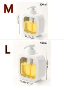 2pcs Refillable Clear Dispensers, Large Capacity Shampoo & Body Wash Containers With Pump, Reusable Travel Size Bottles For Home, Hotel, Bathroom - Transparent Lotion Pump Bottles Home Bathroom Decor Fall Decor Back To School