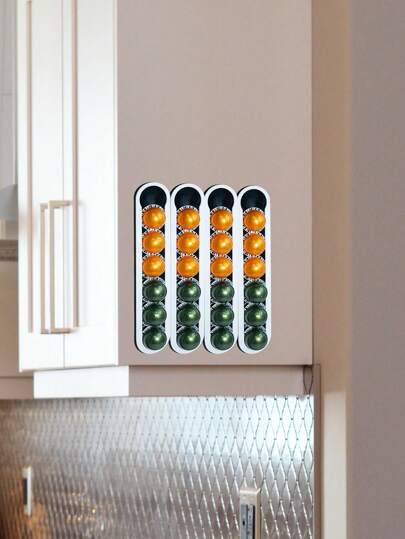 Wall-Mounted Acrylic Coffee Pods Storage Rack Coffee Capsules Storage Holder Shelf Desk Organizers Coffee Accessories Back To School