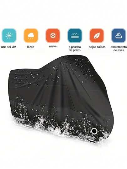 1 pieza Chaqueta de motocicleta Cubierta de motocicleta Temporada de lluvia Impermeable 190T Poliéster Cubierta para bicicleta eléctrica Cubierta para bicicleta al aire libre Chaqueta de motocicleta Cubierta para bicicleta eléctrica Impermeable Cubierta para bicicleta antideslumbrante