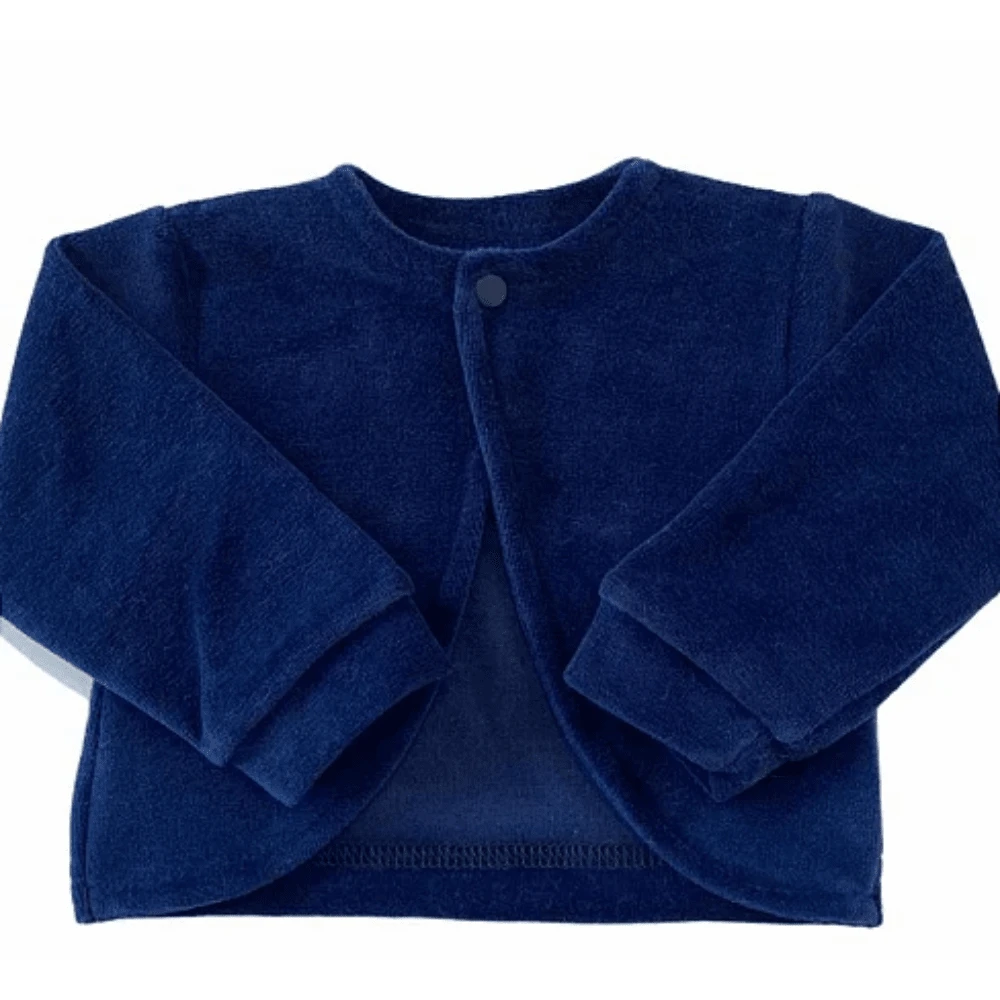 Mundo Nina Kids Bolero For Baby Plush Children Girls Long Sleeve Autumn Winter Cardigan S M L 1 - 藏蓝色 - 查看 1