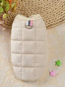 简单的宠物衣服，适合小型犬和猫（如贵宾犬和马耳他犬）的秋冬季外套