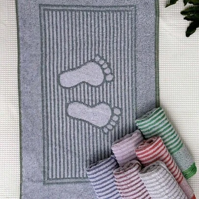 KIT - 4 toalhas de piso para banheiro - pezinho