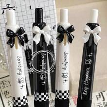 4pcs/Box Bowknot Retractable Ballpoint Pens With 0.5mm Black Ink Refills, Suitable For Back To School, Halloween, Thanksgiving, Christmas, Birthday And Other Occasions Back To School - 4pcs/box Bowknot Gel Pen - View 9