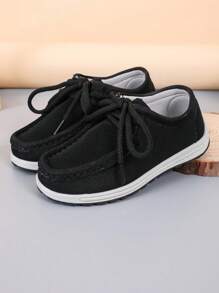 2024 New Style Flat Bottom Moccasin Pattern Children Outdoor Casual Sports Shoes