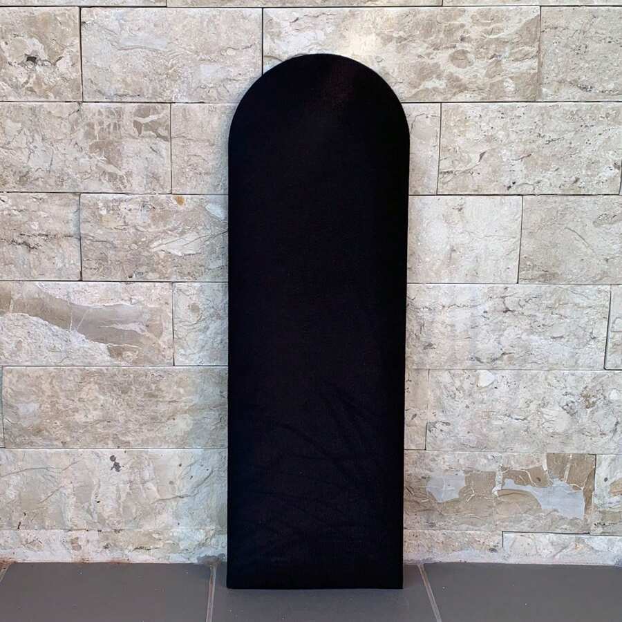 Complete Headboard Kit For Double Bed With 7 Cloud Modules 60x20cm - Immediate Shipping - màu đen - Xem 1