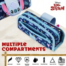 Disney Stitch Pencil Case School Supplies Cases With Stationery Gift - Blue - View 4