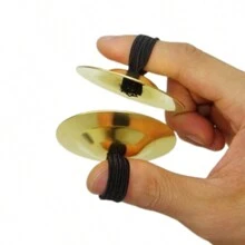 2pcs/4pcs Finger Cymbals, Suitable For Belly Dance, Band Cymbals, Hand Drums And Other Percussion Instruments, Suitable For Dance, Party Performance And Yoga - Multicolor - View 9