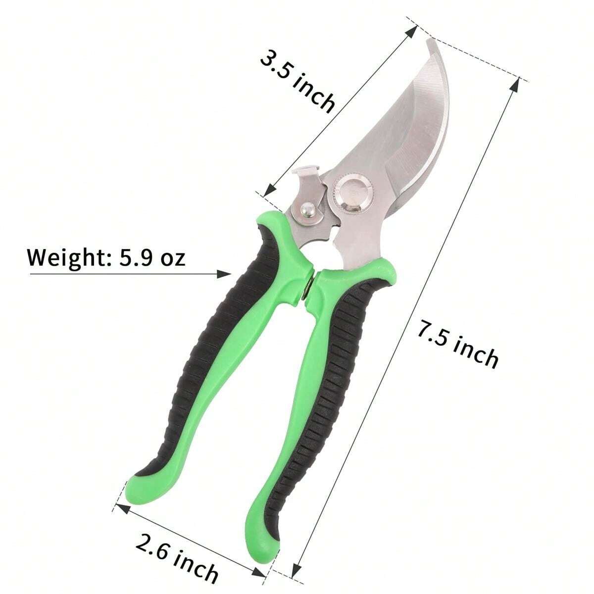 Garden Pruning Shears7.5 Inch Stainless Steel Pruning Snips,Garden