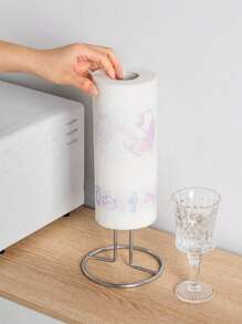 Kitchen Paper Towel Holder, Creative Restaurant, Paper Towel Holder, Roll Paper Holder, Vertical Paper Holder, Non-Perforated Plastic Wrap Household Bathroom Decor Summer