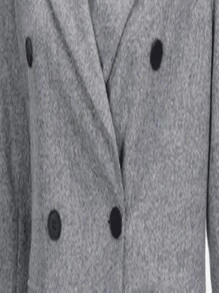 New Women Double Breasted Simple Design Trench Coat, Casual Long Sleeve Jacket