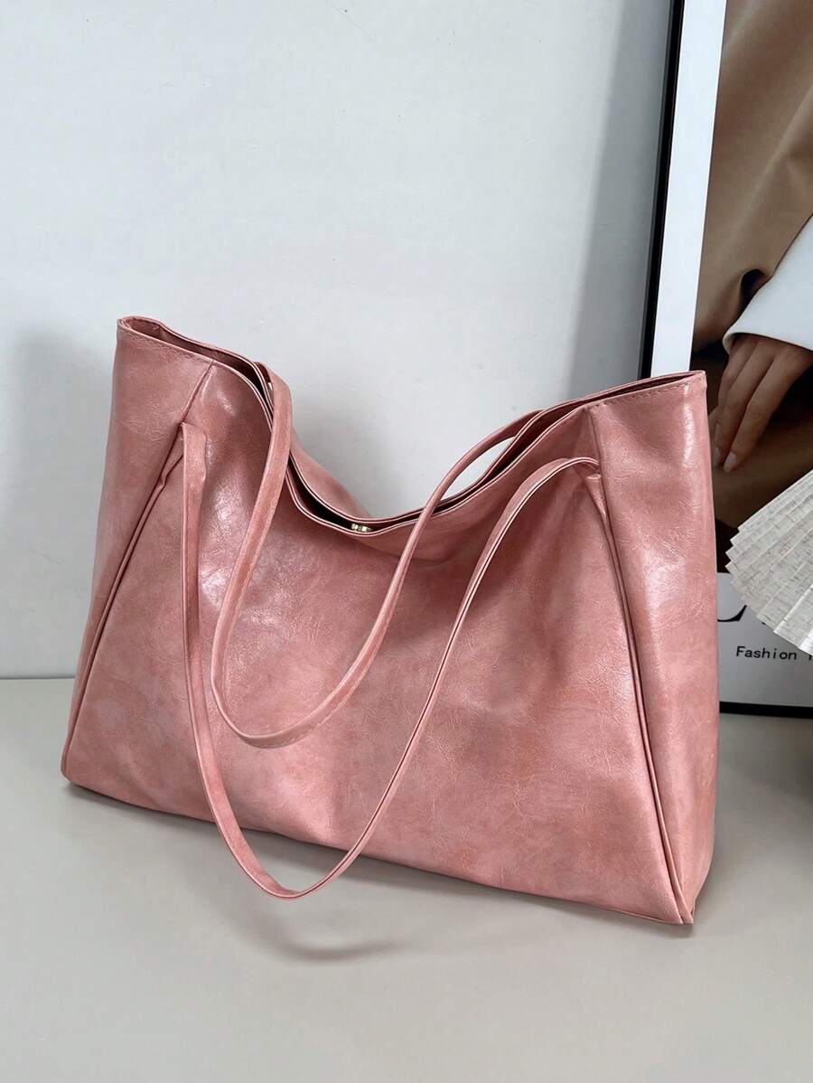 2025 New Korean Bag Women New Hand-Held Large Bag Retro Design Versatile Shoulder Casual Tote Bag