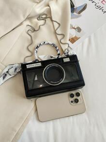 Unique Quirky Camera Bag, Box-Shaped Small Square Wallet, Versatile & Elegant Retro Shoulder Bag/Crossbody Bag, Suitable For Women Daily Use, Teacher Gift, Travel