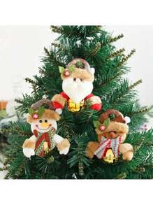 1 Búp bê nhồi bông có chuông trang trí Giáng sinh, tăng thêm không khí ngày lễ cho gia đình, cây thông Noel, lễ Tạ ơn, tiệc tùng, trang trí sân vườn - Nhiều màu - Xem 1