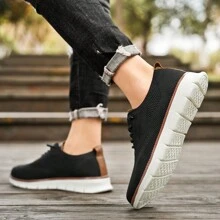 Cadarços esportivos masculinos sem cadarço - calçados esportivos resistentes a odores - confortáveis, leves e respiráveis