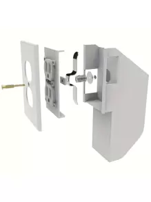 1 pieza Caja de seguridad divertida de plástico para enchufe de pared, compartimento oculto impermeable para guardar dinero y joyas, caja de seguridad del enchufe oculta, sin necesidad de energía, caja de almacenamiento de llaves de toma falsa, caja organizadora, segura, escondite secreto para dinero - Blanco - Ver 9